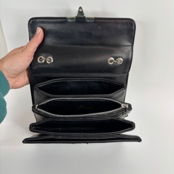 Vintage 60s Purses Set of 3 Patent Handbag Theodor Ruth Saltz Meyers Made in USA - Picture 14 of 16